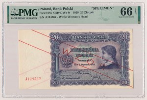 20 złotych 1928 z Panią Połaniecką