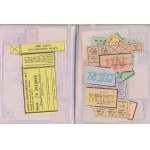 Albumik Kartek Zaopatrzeniowych PRL (ok. 119szt)