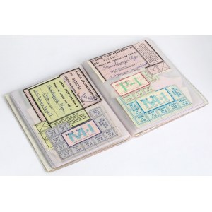 Albumik Kartek Zaopatrzeniowych PRL (ok. 119szt)