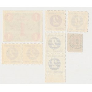 Bilety towarowe 1976-1981, w tym b. rzadki na Cukier 1/2 kg (26szt)