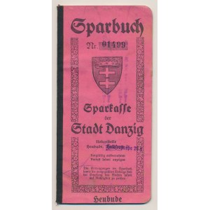 Gdańsk, Sparbuch Sparkasse der Stadt Danzig 1942-44
