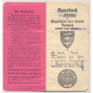 Gdańsk, Sparbuch Sparkasse der Stadt Danzig 1942-44
