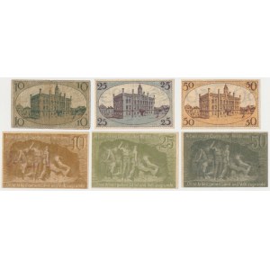 Fraustadt (Wschowa) i Waldenburg (Wałbrzych), 10, 25 i 50 pfg - zestaw (6szt)