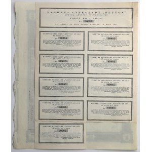 Fabryka Czekolady PLUTOS, Em.1, 100 zł 1926