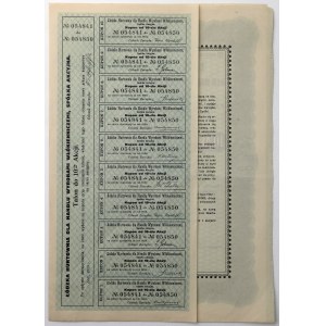 Łódzka Hurtownia dla Handlu Wyrobami Włókienniczemi, Em.3, 10x 1.000 mk 1923