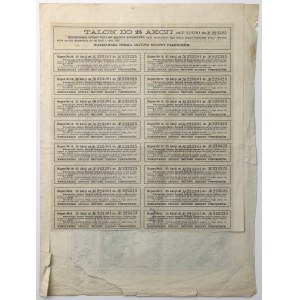 Warszawska Sp. Budowy Parowozów, Em.3, 25x 500 mkp 1921