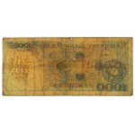 BŁĄD DRUKU 1.000 złotych (1979) - brak warstwy głównej awersu