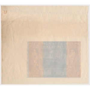 Nieukończone 20 złotych 1936 - na awersie brak druku głównego i numeracji