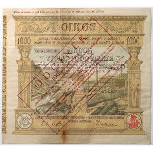 OIKOS Związkowe Zakłady Przemysłu i Budownictwa Drzewnego, 1.000 mkp 1920