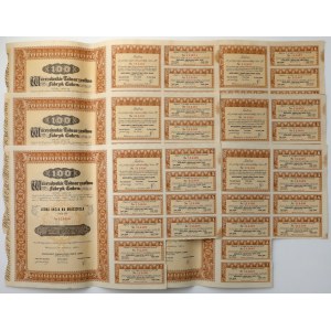 Warszawskie Tow. Fabryk Cukru, Em.3, 100 zł 1937 (6szt)