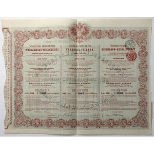 Tow. Drogi Żelaznej Warszawsko-Wiedeńskiej, Obligacja 125 rubli 1860