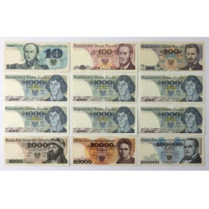Zestaw 10 - 100.000 zł 1979-1990 (12szt)