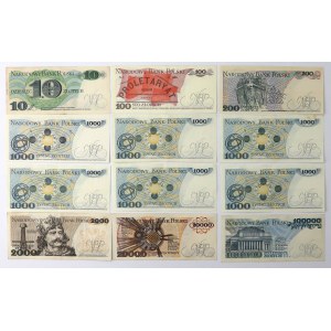 Zestaw 10 - 100.000 zł 1979-1990 (12szt)