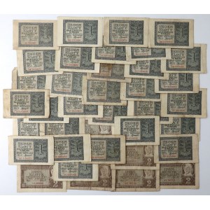 1 i 2 zł 1941 - MIX serii - zestaw (37szt)