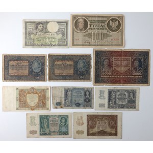 Zestaw banknotów polskich 1919-1940 (10szt)