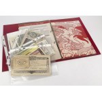Zestaw banknotów na z NADRUKAMI, różnego rodzaju kopii, facsimile itp.