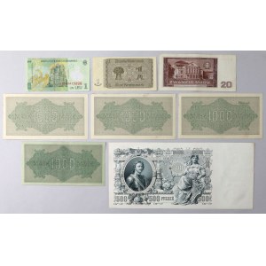 Niemcy, Rosja i Rumunia - zestaw banknotów 1912-2005 (8szt)