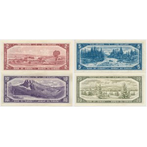 Kanada, 2, 5, 10 i 20 Dollars 1954 - zestaw (4szt)