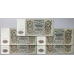 Rosja, 500 Rubli 1912 - Shipov - zestaw (5szt)