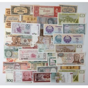 Zestaw banknotów MIX (43szt)