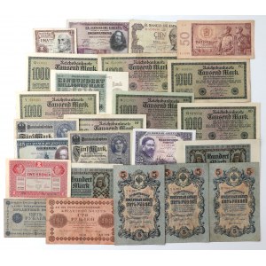 Europa - zestaw banknotów 1909-1970 (24szt)