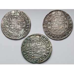 Prusy, Jerzy Wilhelm, Ort Królewiec 1623-1624 - zestaw (3szt)