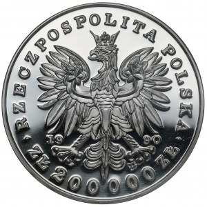 DUŻY Tryptyk 200.000 złotych 1990 Kościuszko