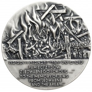 Medal SREBRO Radziłów Wąsosz Jedwabne - Pamięci Żydów 2001