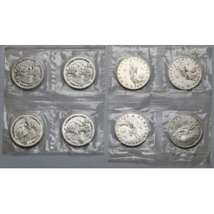 Rosja / ZSRR, Okolicznościowe 3 ruble 1992 w zgrzewkach - zestaw