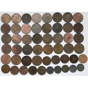 1-5 groszy 1923-1939 - zestaw (51szt)