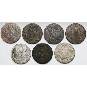 10 groszy 1840 MW - zestaw (7szt)