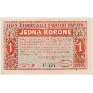 Żywiec, Fabryka Papieru, 1 korona (1919)