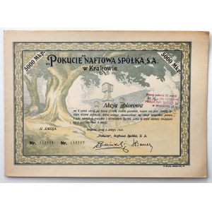 POKUCIE Naftowa Spółka, Em.2, 5x 1.000 mk 1922