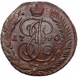 Rosja, Katarzyna II, 5 kopiejek 1790 AM, Anninsky