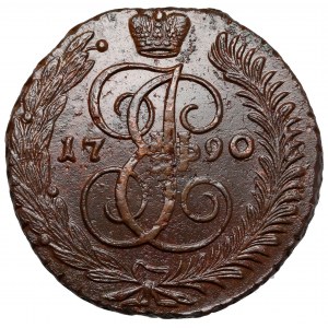 Rosja, Katarzyna II, 5 kopiejek 1790 AM, Anninsky