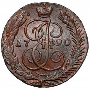 Rosja, Katarzyna II, 5 kopiejek 1790 AM, Anninsky