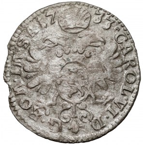Szwajcaria, Karol VI, 3 krajcary 1733, Chur