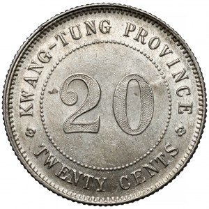 Chiny, Kwangtung, 20 centów rok 11 (1922)