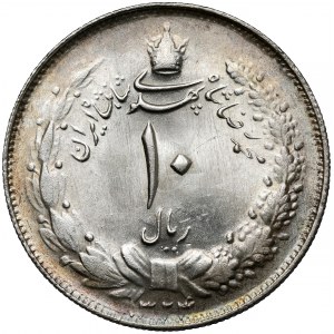 Iran, Mohammad Rezā Pahlavī, 10 rials 1944