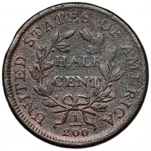 USA, 1/2 centa 1808, Philadelphia