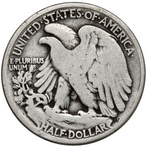USA, 1/2 dolara 1916, Philadelphia - rzadkie