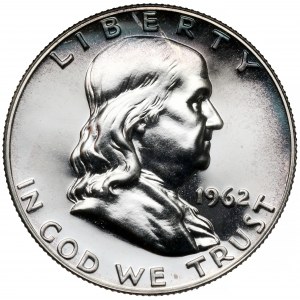 USA, 1/2 dolara 1962, Philadelphia - lustrzane
