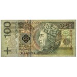 100 zł 1994 - DESTRUKT - brak druku głównego na rewersie