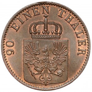 Prusse, Guillaume Ier, 4 fenigs 1867-A, Berlin