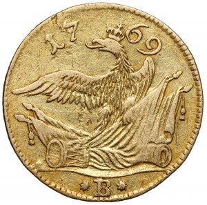 Silesia, Frederick II the Great, 1/2 friedrichs d'Or 1769-B, Wrocław