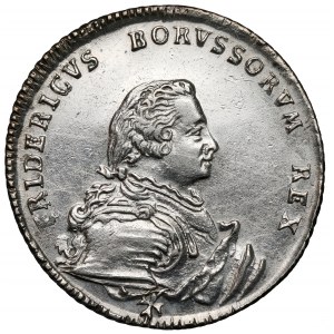 Prusy, Friedrich II, 1/4 talara 1750-A, Berlin