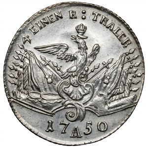 Prusy, Friedrich II, 1/4 talara 1750-A, Berlin