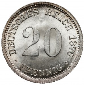 Prusy, 20 fenigów 1876-D, München