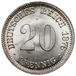 Prussia, 20 fenig 1876-D, München