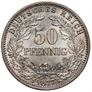 Prusy, 50 fenigów 1877-B, Hannover